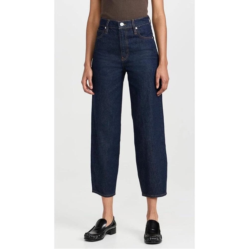 Frame Denim Ultra High Rise Barrel Jeans - Dark Rinse *NWOT* 28